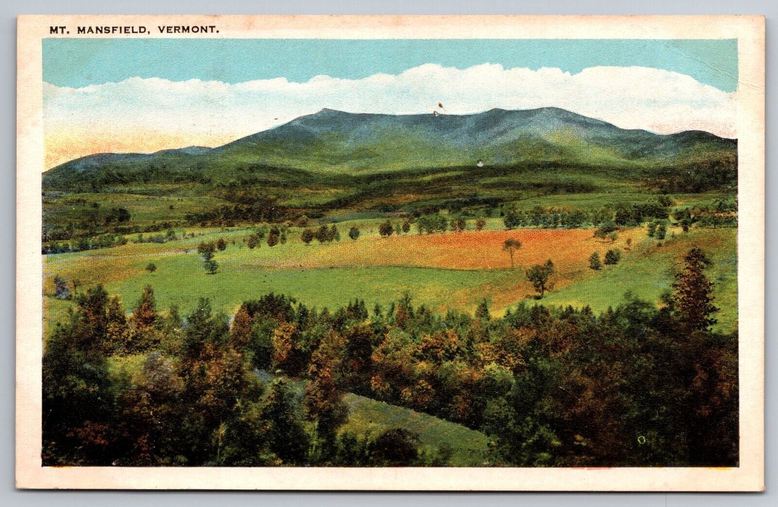 Mt. Mansfield. Vermont Vintage Postcard