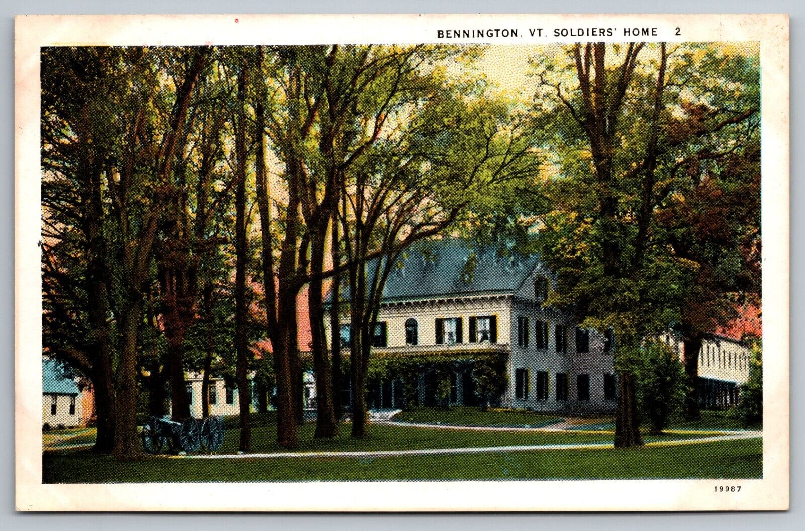 Soldiers' Home. Bennington Vermont Postcard