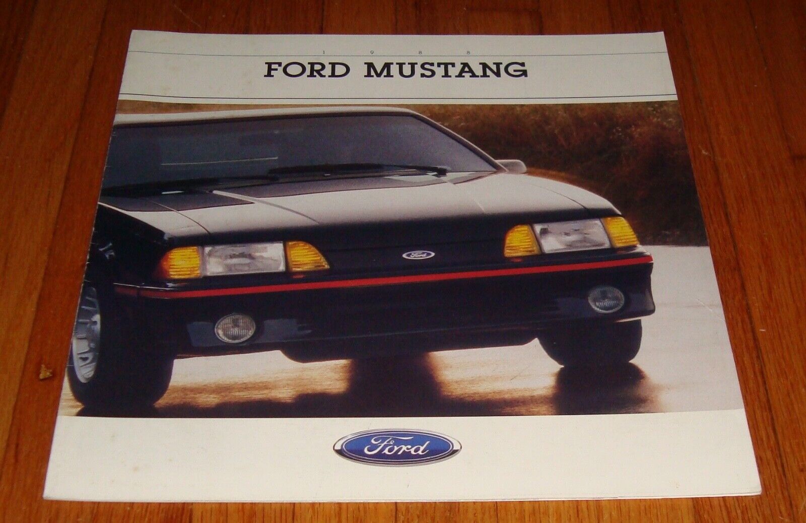 Original 1988 Ford Mustang Sales Brochure Catalog GT LX