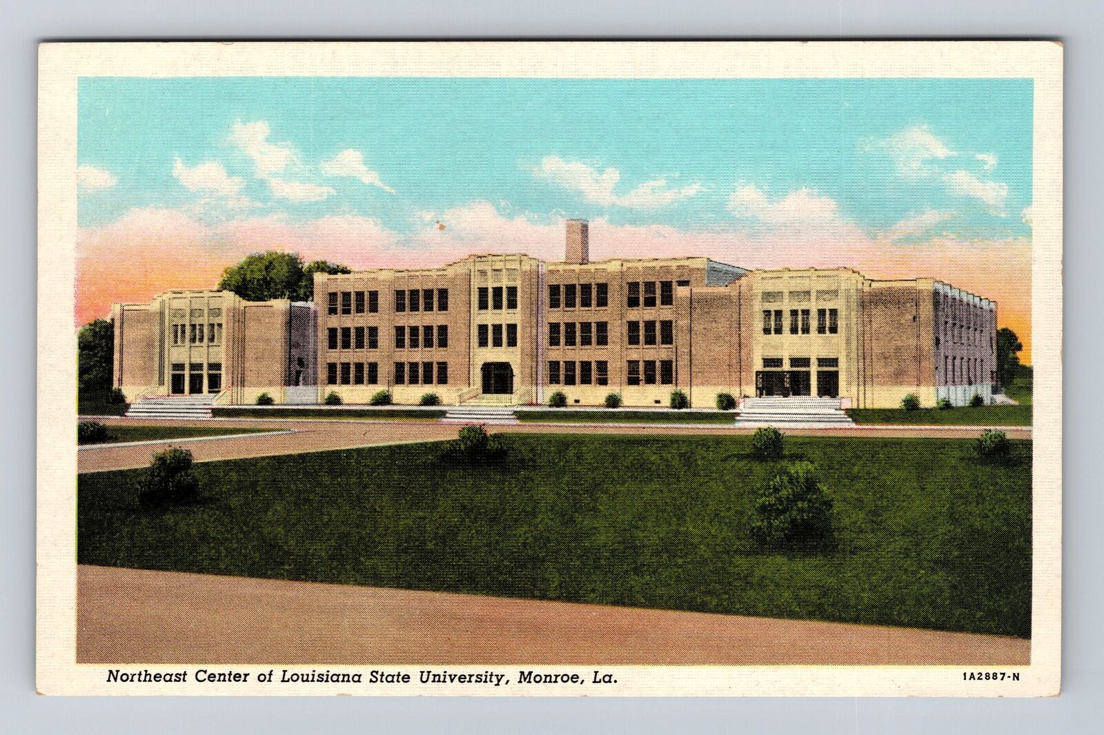 Monroe LA-Louisiana, Northeast Center Of State University, Vintage Postcard