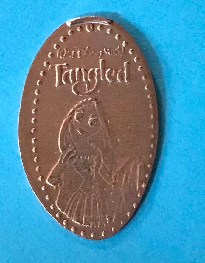 RAPUNZEL HAND on HIP TANGLED WDW PRESSED ELONGATED SMASHED PRESSED PENNY