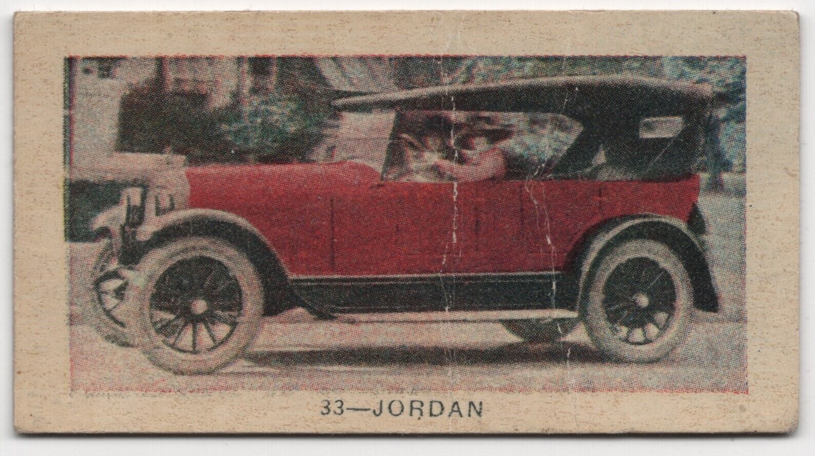 1920s Jordan Automobile Card V60-2 Car Card Color NEILSON\'S Chocolate #33