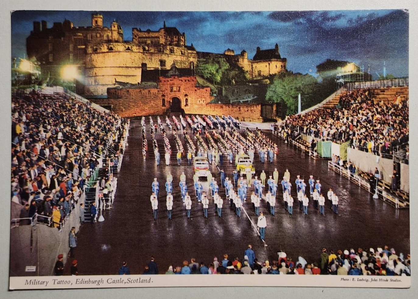 Military Tattoo, Edinburgh Castle, Scotland Postcard
