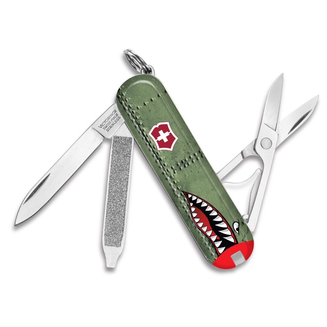 VICTORINOX SWISS ARMY KNIVES SHARK MOUTH MILITARY FIGHTER JET CLASSIC SD KNIFE