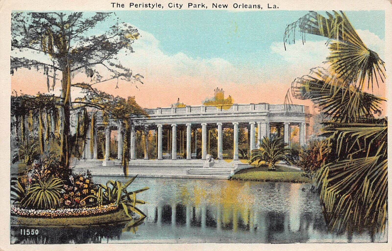 New Orleans LA Louisiana The Peristyle City Park Golf Course Vtg Postcard R4