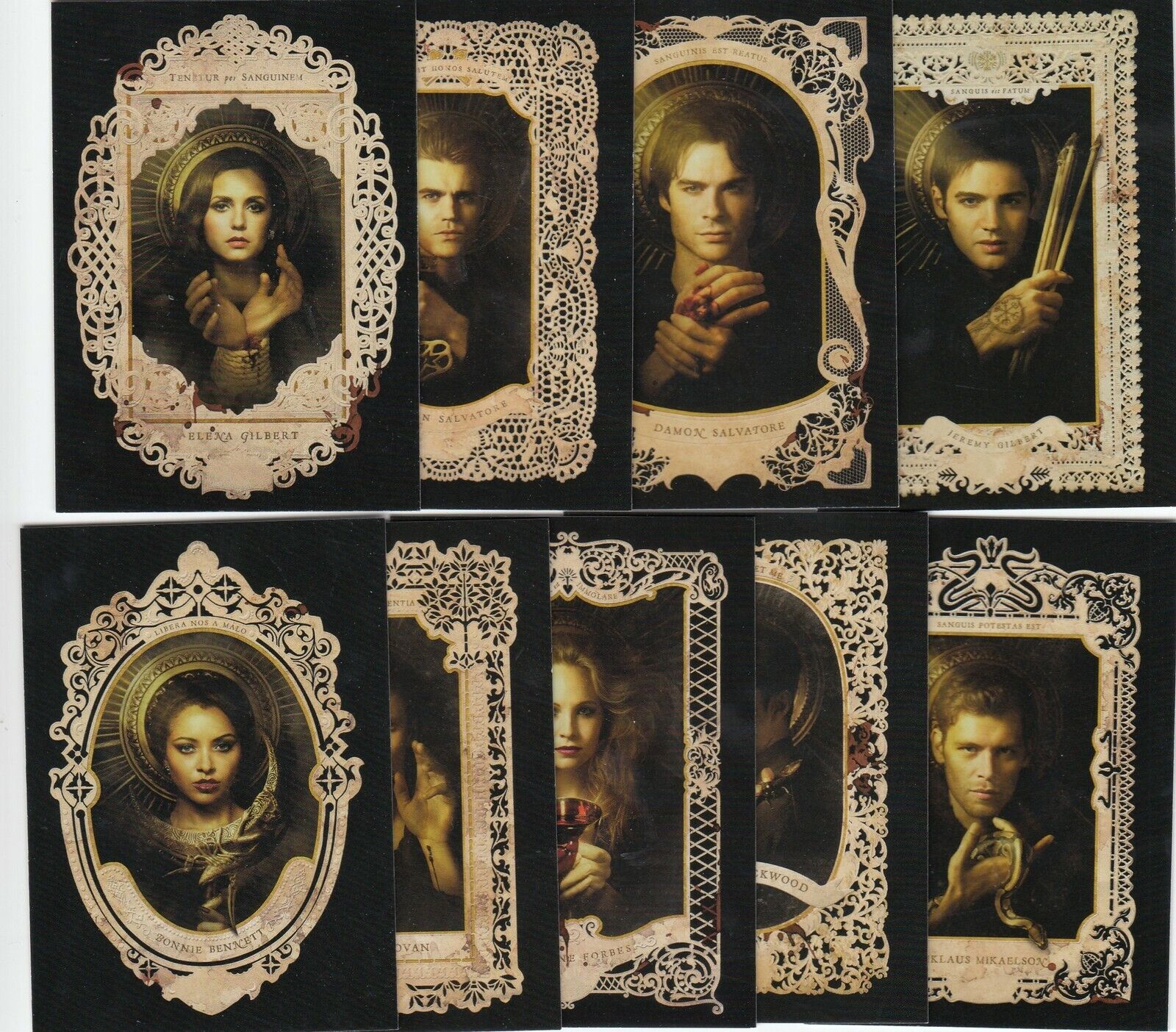 2016 Vampire Diaries Season 4 BIOS 9 Card Complete Insert Set