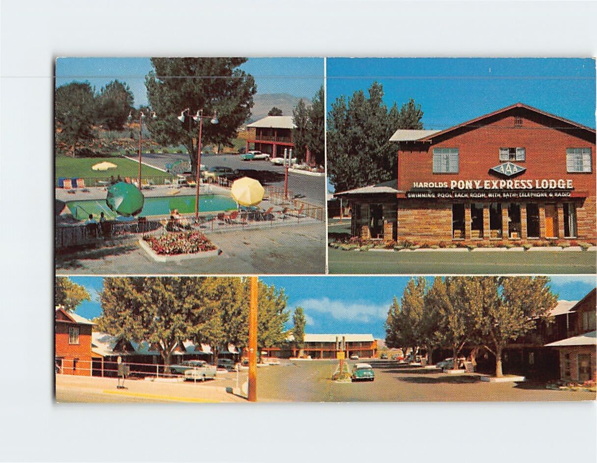 Postcard Harolds Pony Express Lodge Reno Nevada USA