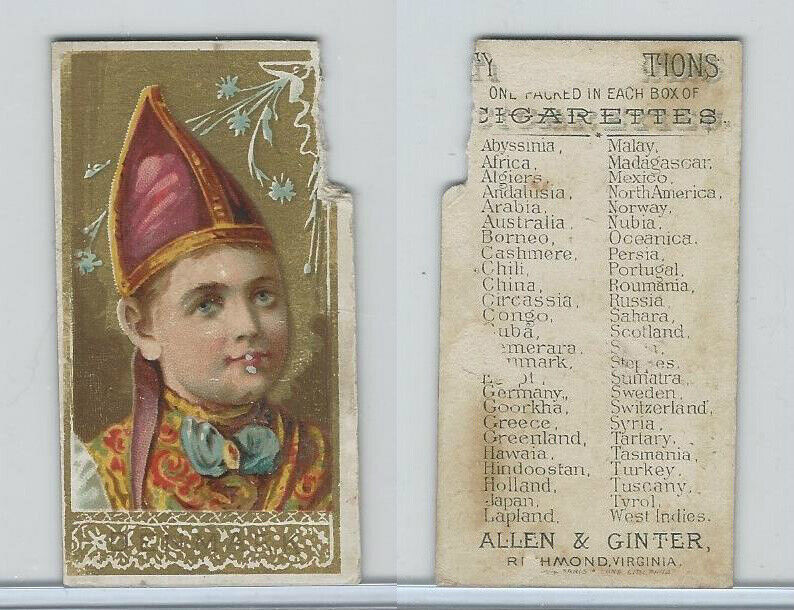 N24 Allen & Ginter, Types of all Nations, 1889, Denmark