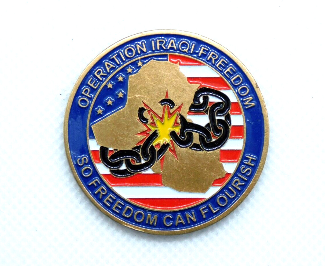 USAF Air Force 506th Expeditionary Comm Kirkuk Iraq OIF Challenge Coin 1.5\
