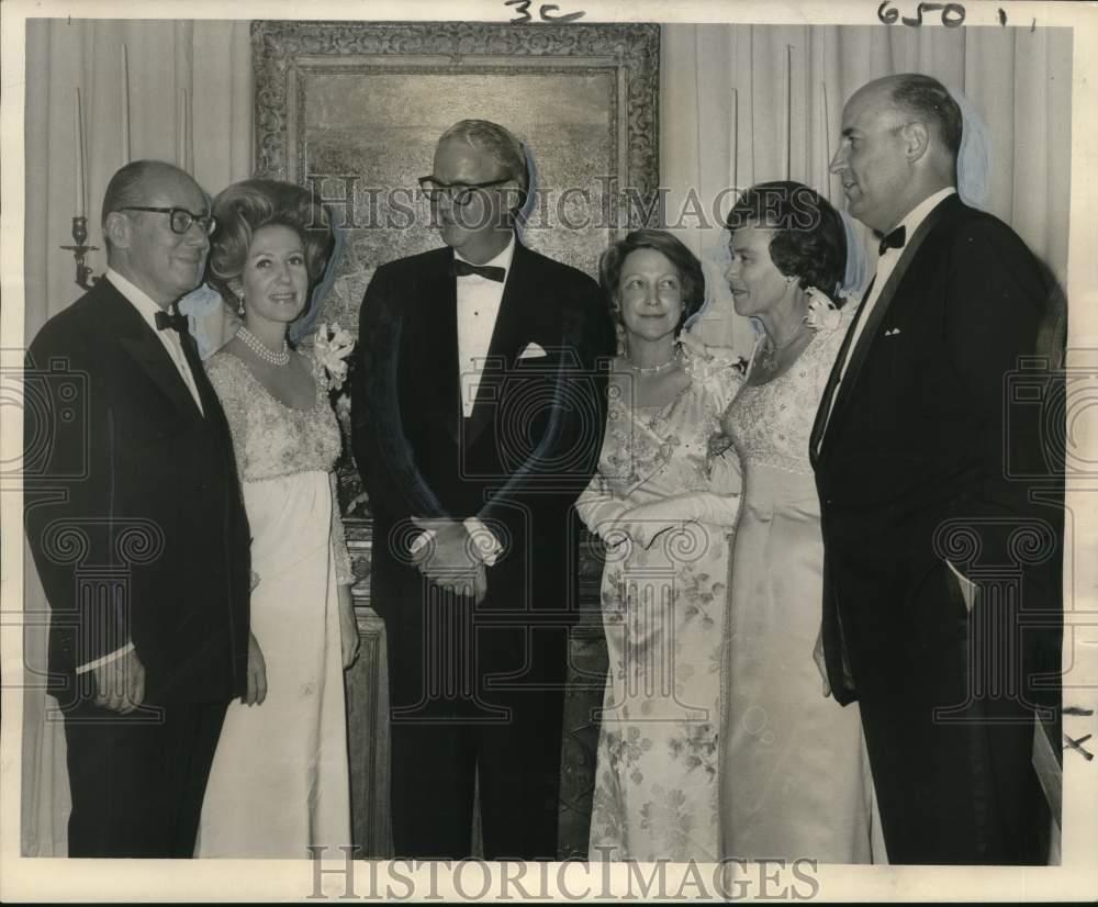 1966 Press Photo Mr. and Mrs. Frederick Stafford at Delgado Museum Benefit Party