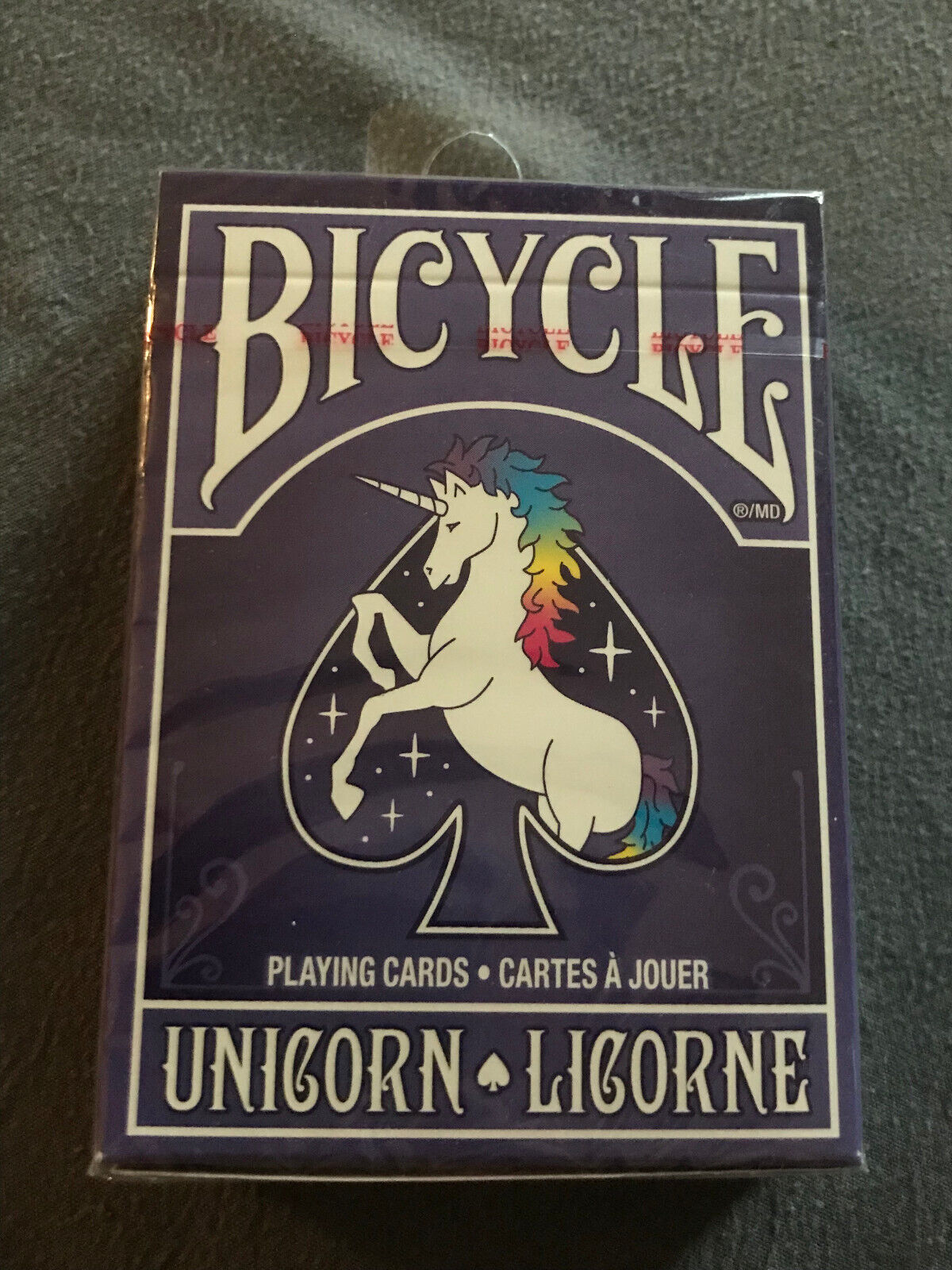 Bicycle Playing Cards Unicorn Licorne - New Sealed Made in USA