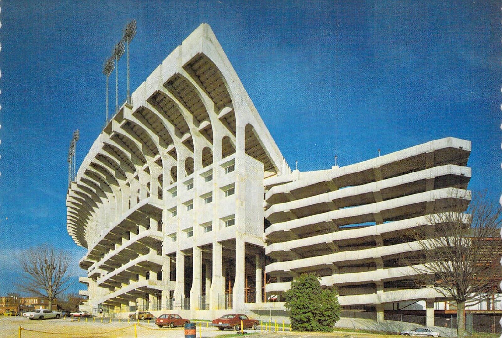 1980 AL Auburn University Jordan Hare Stadium AUB-71 Bob Wyer 4x6 postcard CT8