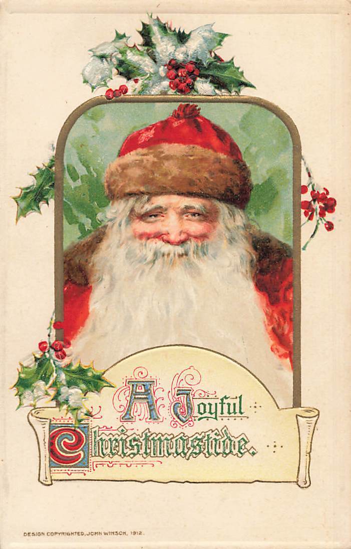 1912 John Winsch Santa Claus A Joyful Christmas P534