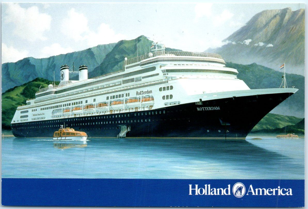 Postcard - MS Rotterdam - Holland America Line