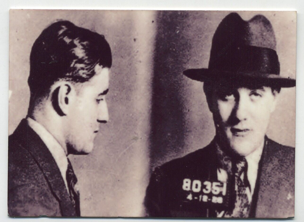 Benjamin Bugsy Siegel METAL Mug Shot photo -  Jewish Mobster - Bootlegger Murder