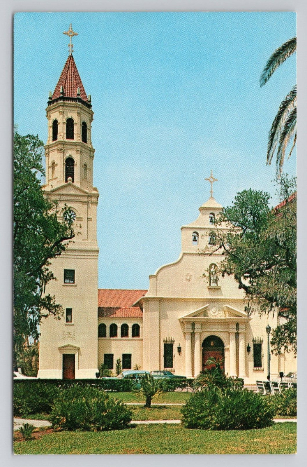 Postcard Roman Catholic Cathedral St Augustine Florida