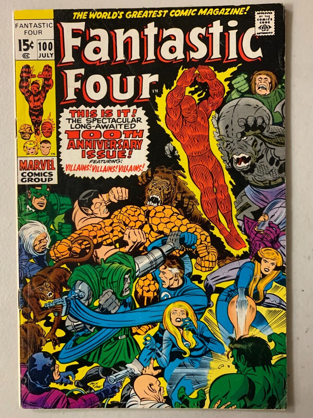 Fantastic Four #100 Kang Androids 5.0 (1970)