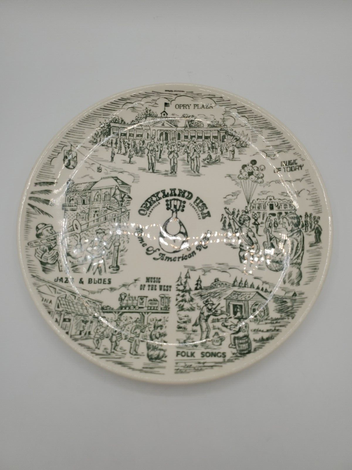 Vintage Opryland USA Nashville Home of American Music Collector Plate 9.75