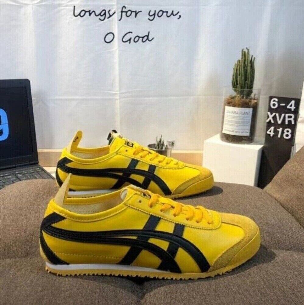 2024New Onitsuka Tiger MEXICO 66 1183C102-751 Yellow Black Unisex Shoes Sports 