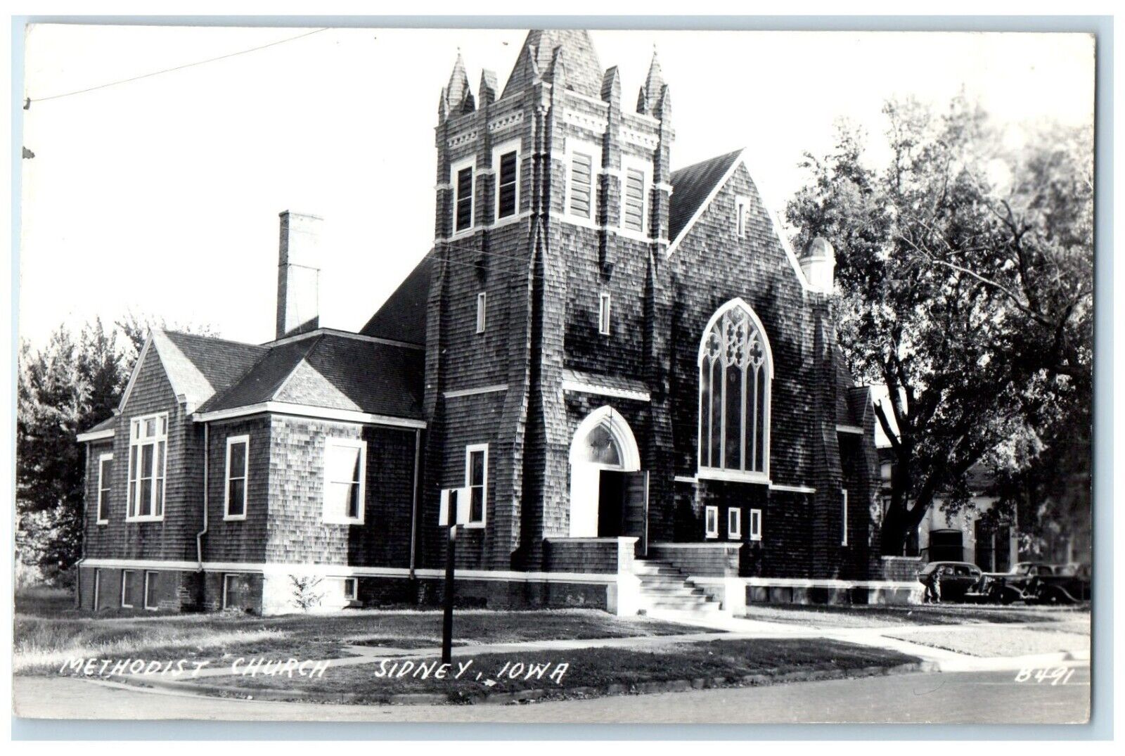 c1940\'s Methodist Church Sidney Iowa IA RPPC Photo Unposted Vintage Postcard