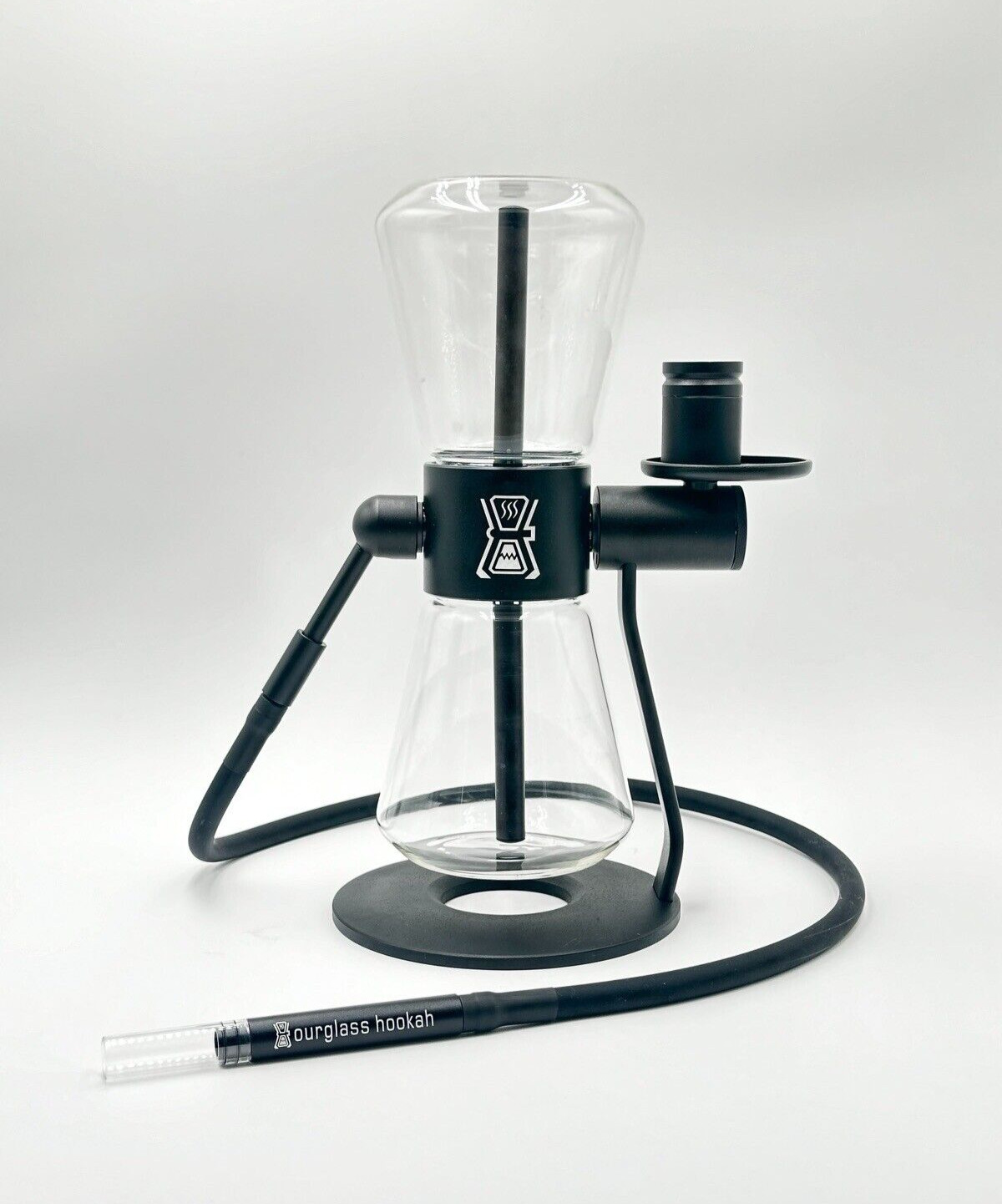 Black - Gravity Hookah Glass Bong Water Pipe 360 Rotating - *7 COLORS OPTIONS*