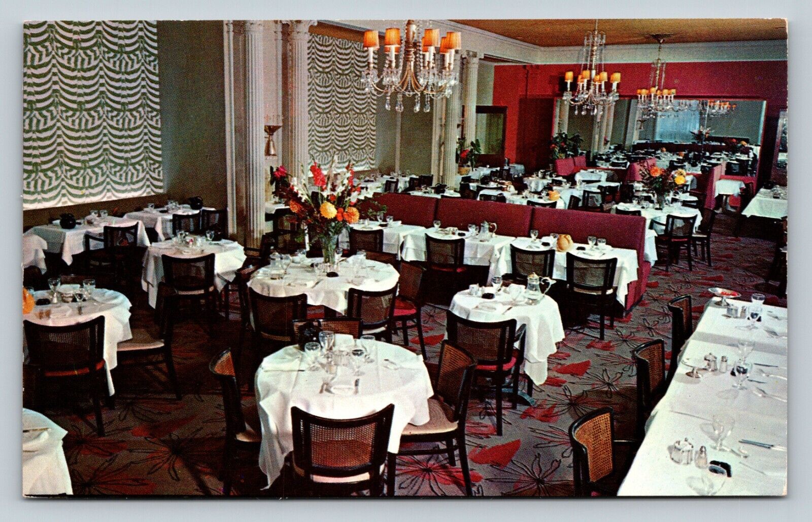 Divan Parisien Restaurant, Bar & Lounge Dining New York VINTAGE Ad Postcard