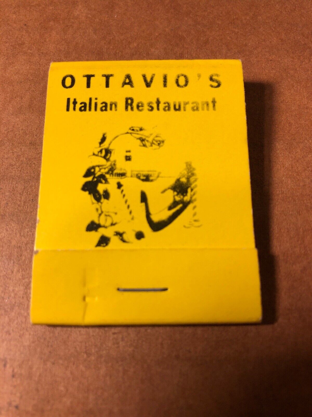 Ottavio’s Italian Restaurant Vintage Yellow Matchbook, Camarillo, CA