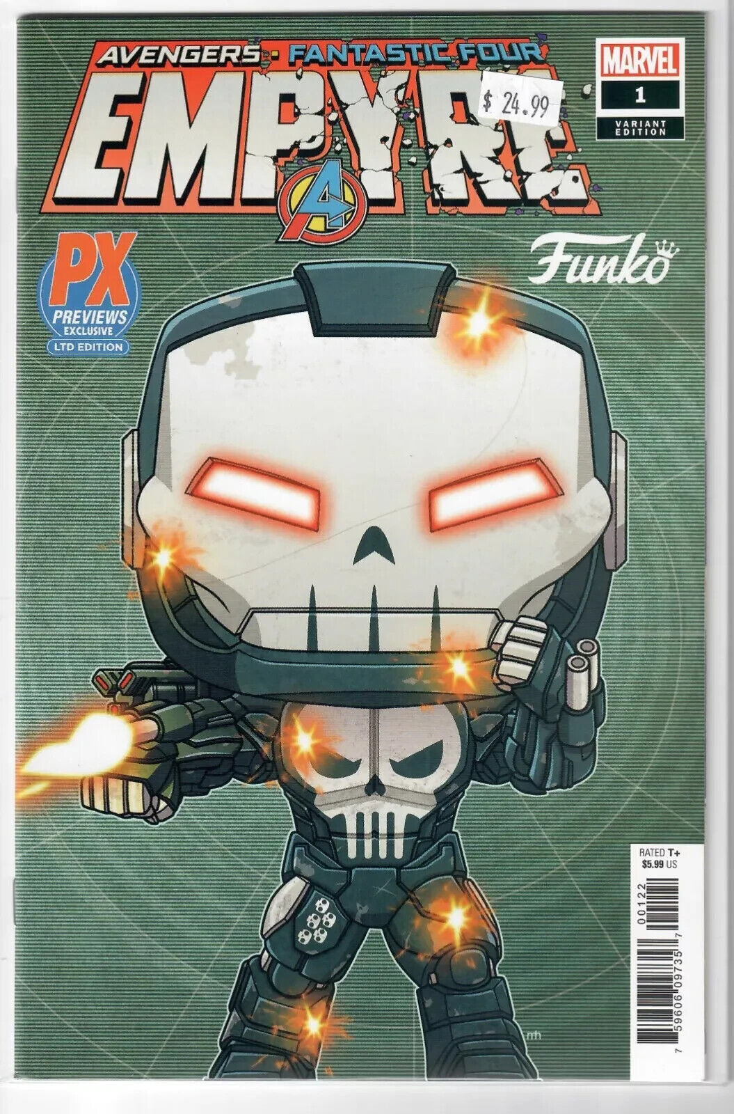 Marvel Empyre #1 Previews Funko Pop Variant Punisher War Machine M/NM