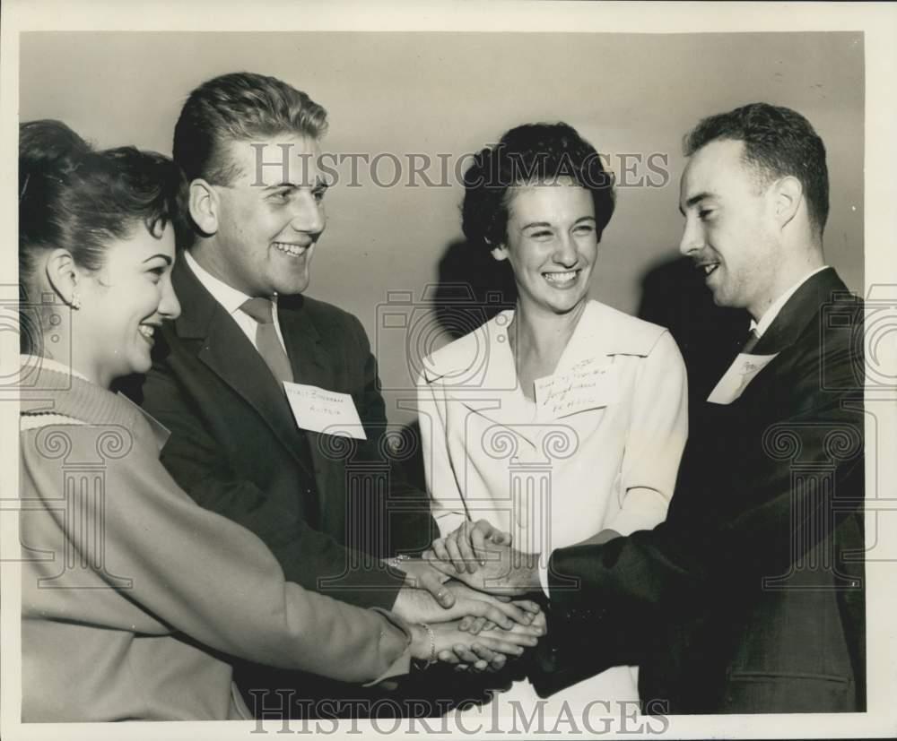 1959 Press Photo Foreign students during party at International House Auditorium