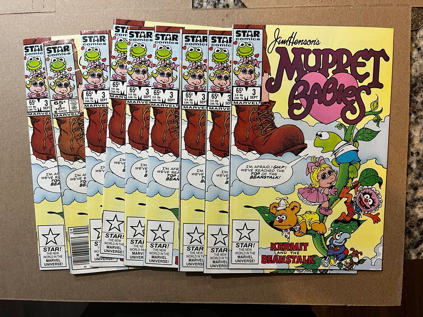 1985 MARVEL STAR COMICS MUPPET BABIES #3 9x Copies From Vg - Vf/nm. Most Are Vf