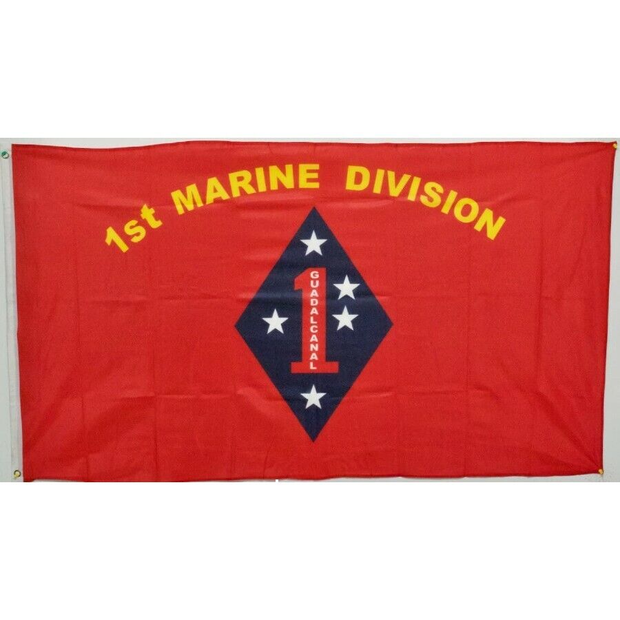 1st Marine Division Flag - USMC 1st Mar Div Banner - Military Polyester Flag