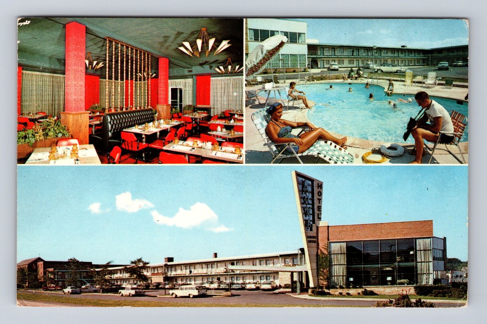 Arlington VA-Virginia, Arva Motor Hotel Advertising, Vintage Postcard