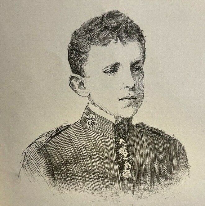 1897 Spanish Royalty King Alfonso XIII Maria Christina Alfonso XII Don Carlos