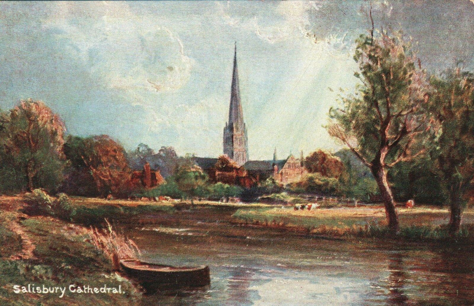 1900\'s VINTAGE Hildesheimer Salisbury Views Salisbury Cathedral POSTCARD UNUSED