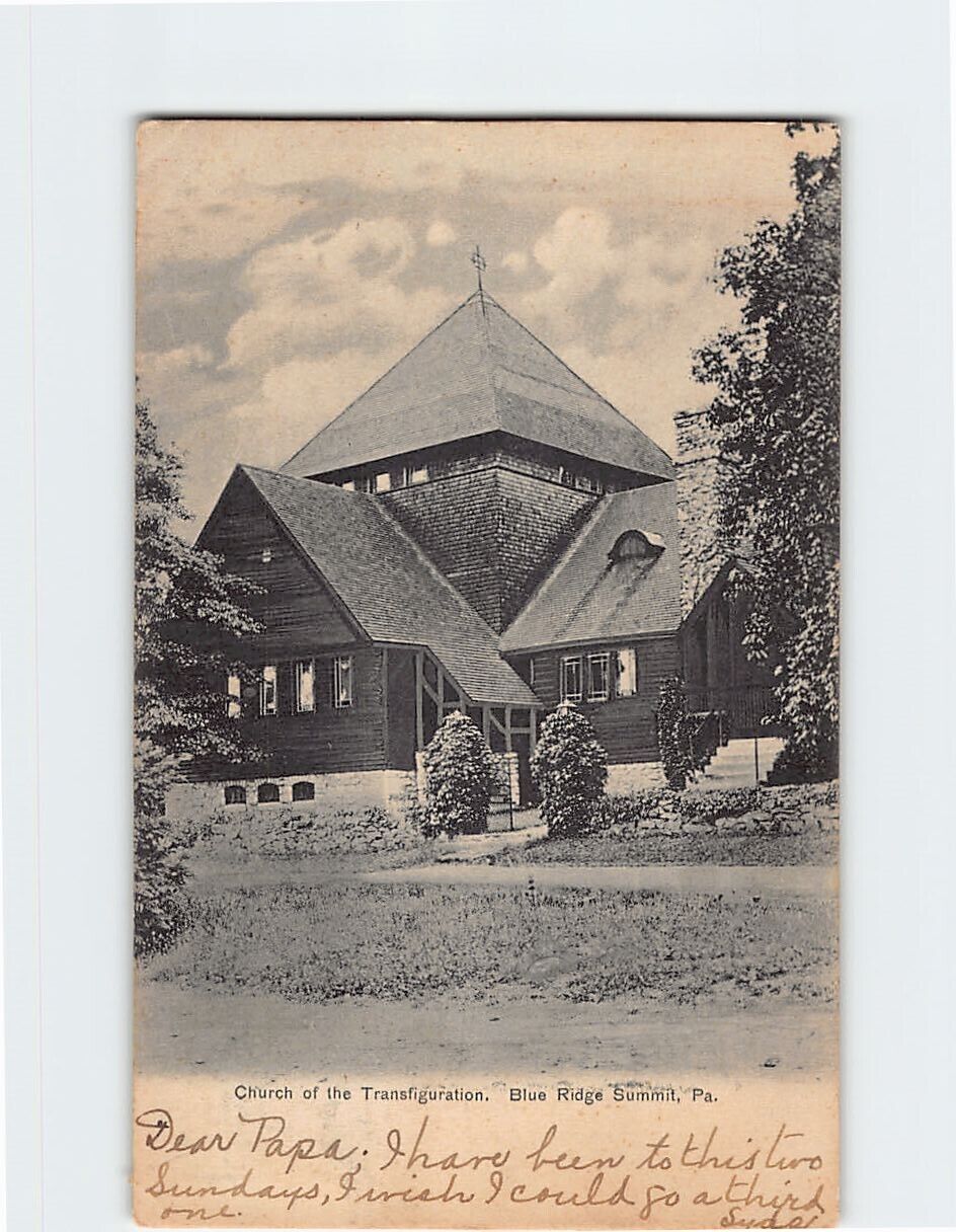 Postcard Church of the Transfiguration Blue Ridge Summit Pennsylvania USA