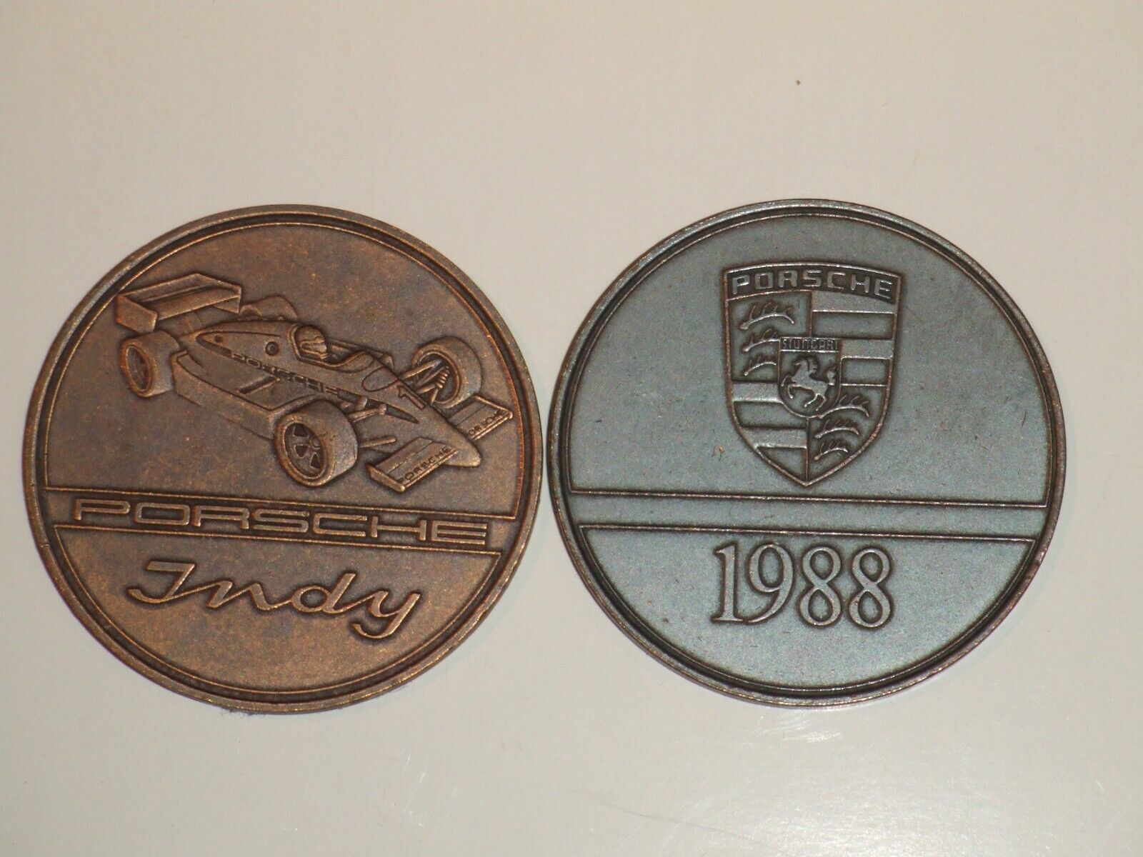 1988 Porsche Christophorus Calendar Coin Münze \