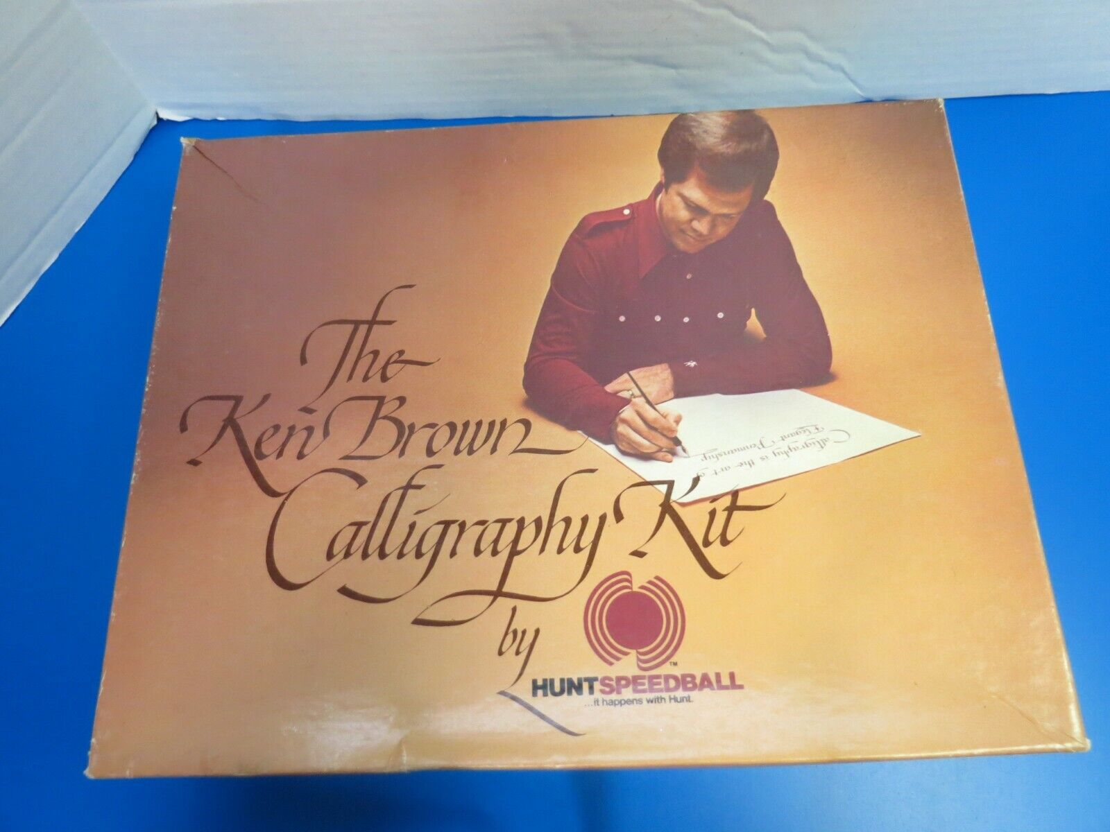 Vintage 1977 Ken Brown Calligraphy Kit By Hunt Speedball Ink Not Included #3078