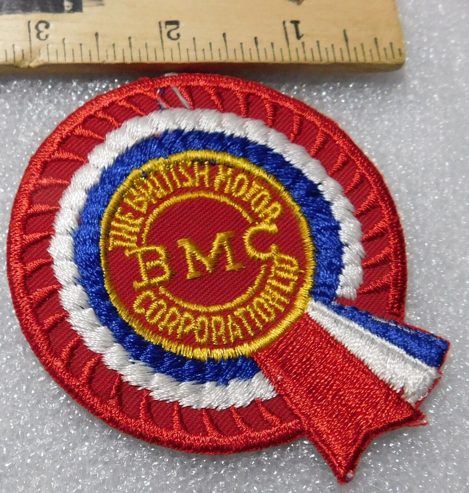 British Motor Corporation BMC Car Emblem Sew-On Patch Vtg NOS
