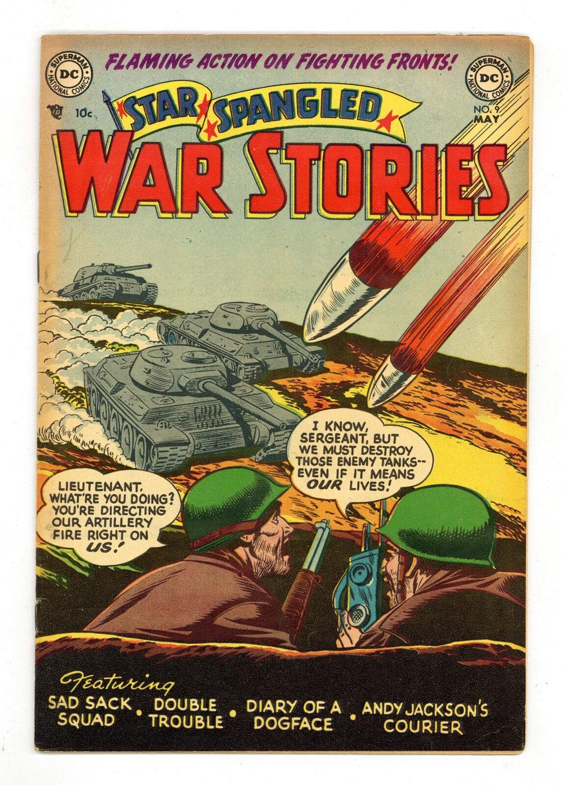 Star Spangled War Stories #9 VG+ 4.5 1953