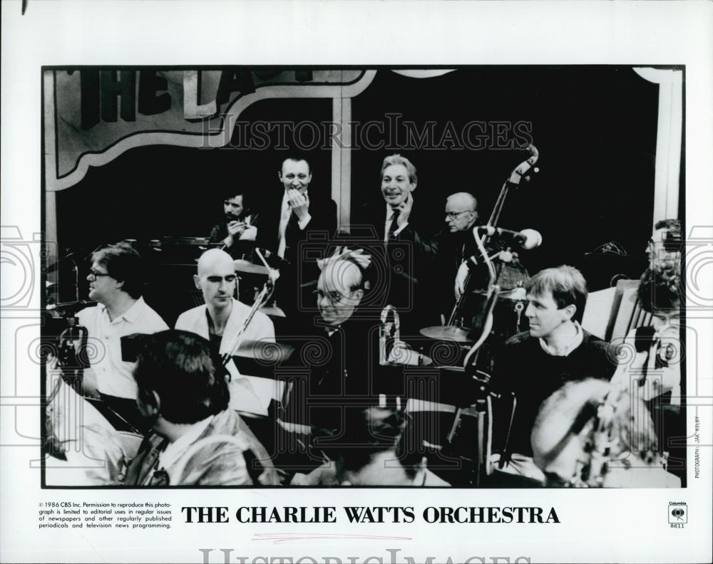 1986 Press Photo The Charlie Watts Orchestra