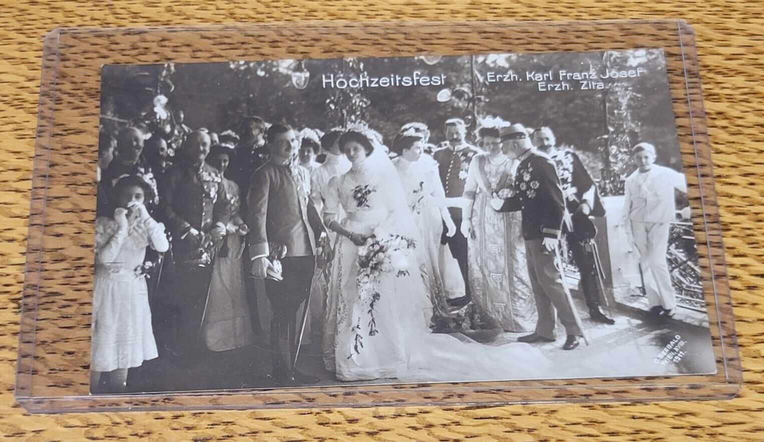 Wedding Archduke Karl Franz Joseph Princess Zita 1911 Austria Royalty Postcard