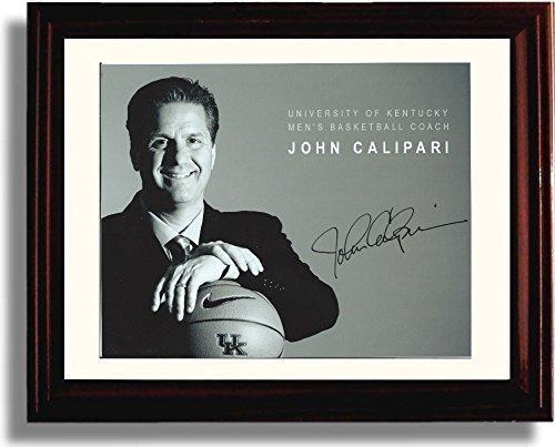 Framed 8x10 Kentucky Wildcats Coach John Calipari Autograph Promo Print