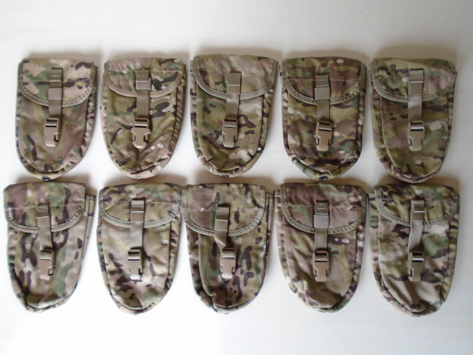 NEW USGI OCP Multicam Molle II E-Tool Entrenching Tool Carrier Pouch (LOT OF 10)