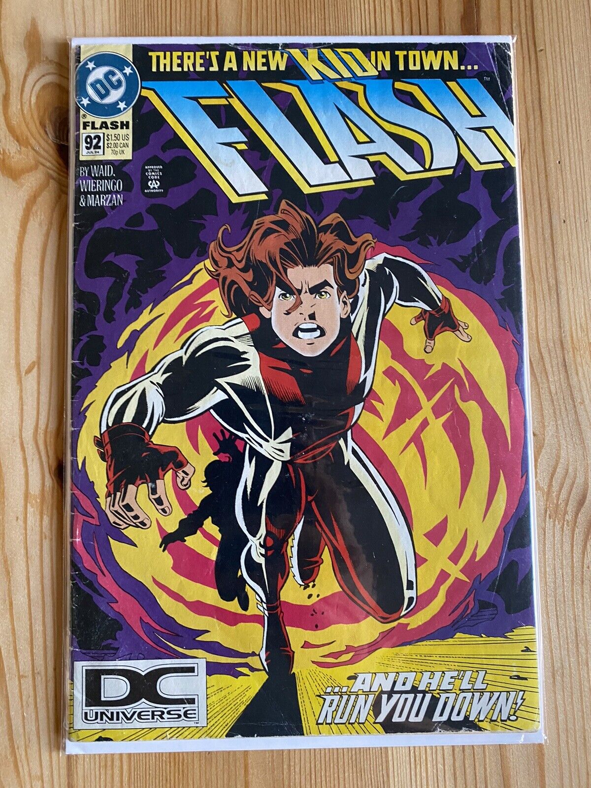 Flash #92 Rare DC Universe Logo Variant 1st Appearance Impulse 1994