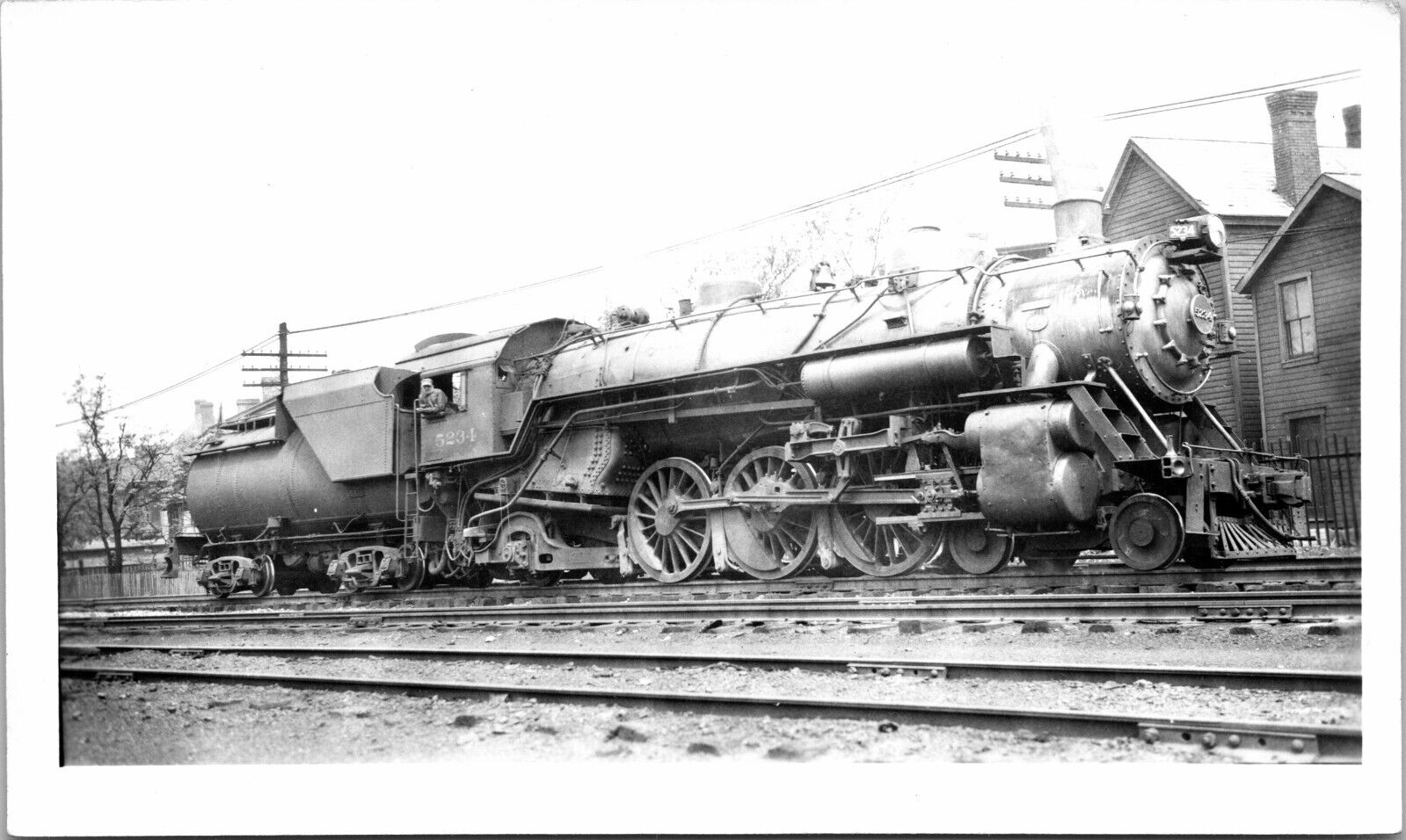 Engine 5234 Baltimore & Ohio B&O Vintage Photo Locomotive Railroad 2.75\