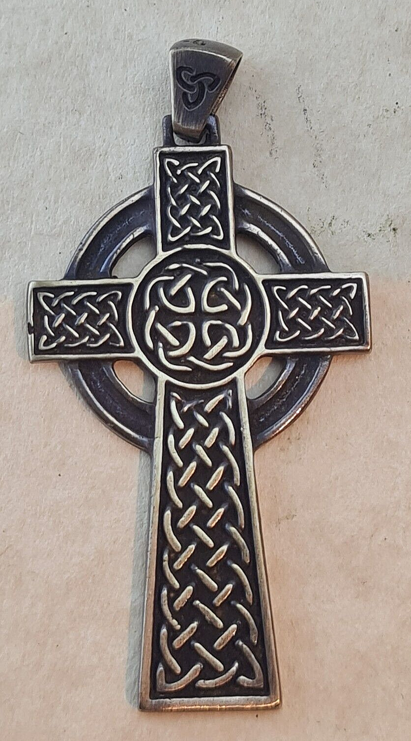 Bronze Cross Vintage  Rare Celtic Viking Antique Look Handmade ancient