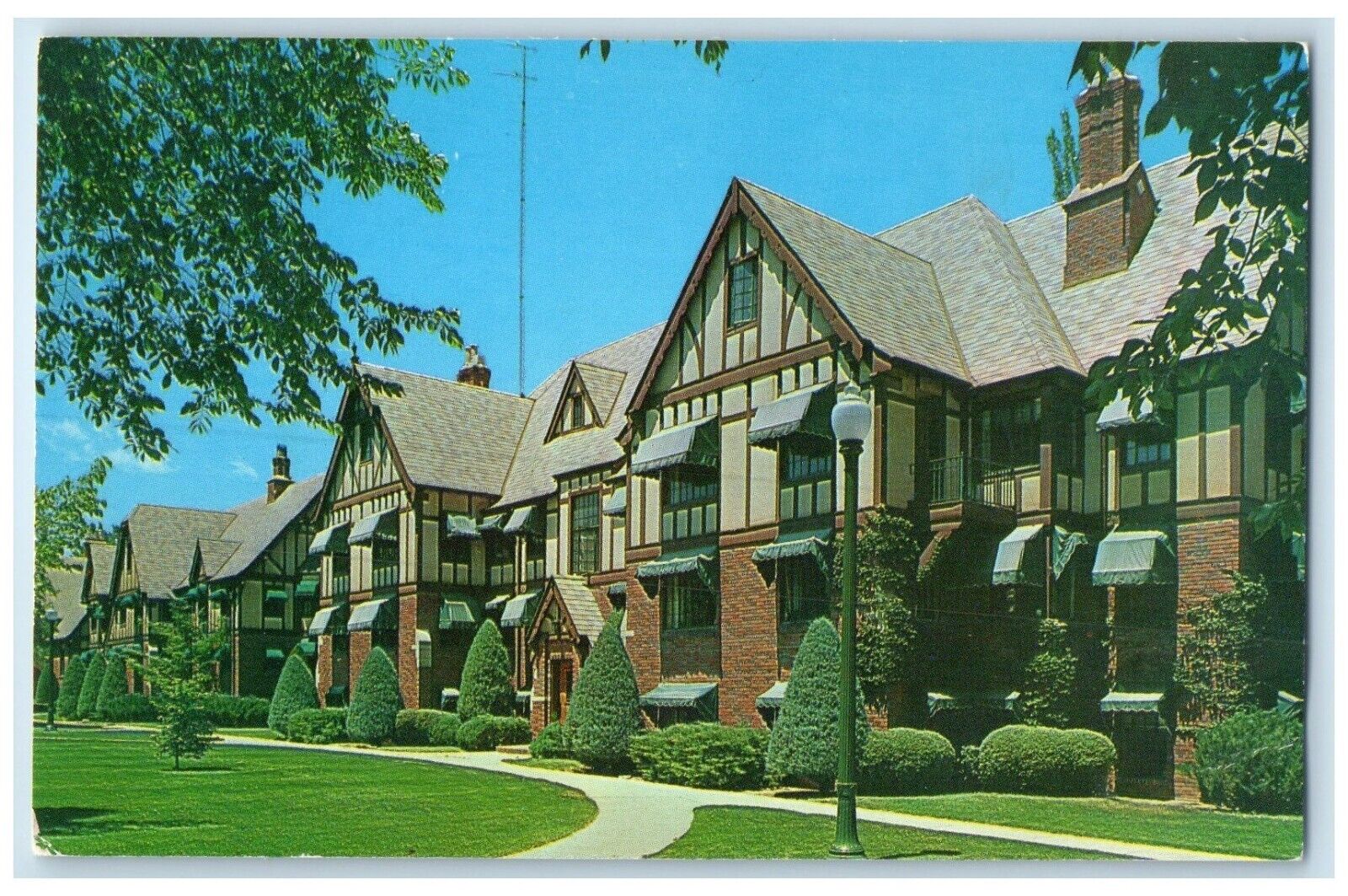 c1960 Faculty Club Apartments Colorado State College Greeley Colorado Postcard
