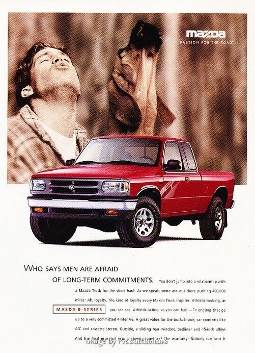 1997 Mazda B4000 B-Series Truck  - Original Advertisement Print Art Car Ad J621