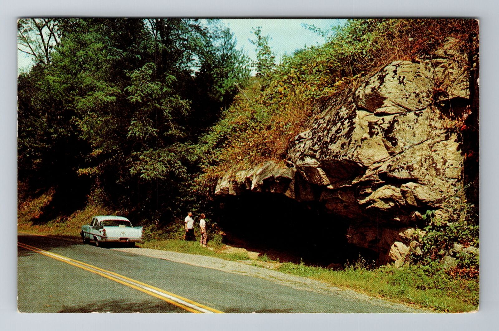 Roan Mountain TN-Tennessee, Cave On Highway 143, Antique Vintage c1962 Postcard