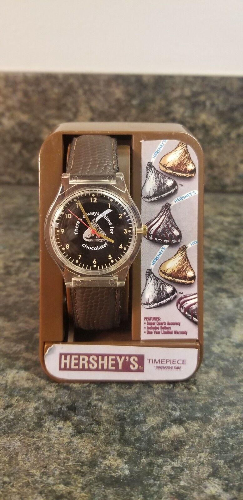 1996 Hershey\'s Chocolate Wristwatch NEVER USED There\'s Always Time for Chocolate